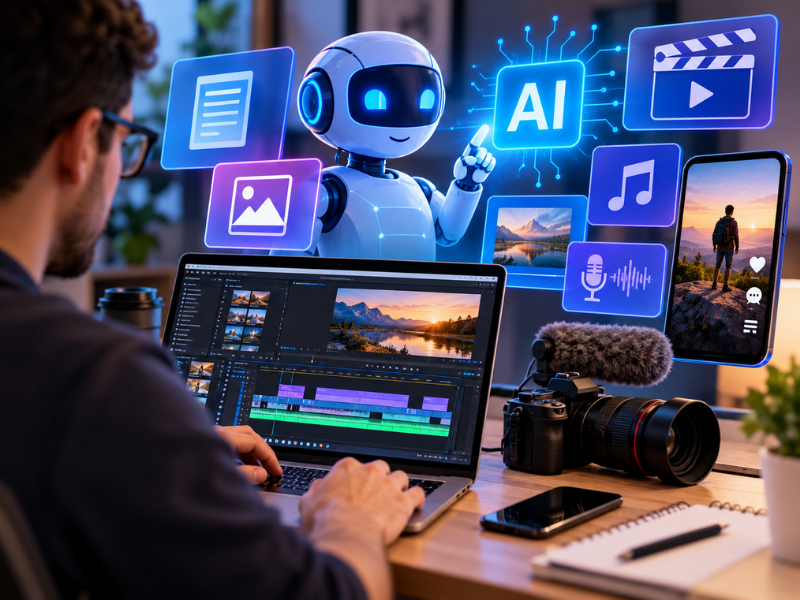 Inteligência artificial transforma a produção de conteúdo digital e amplia possibilidades