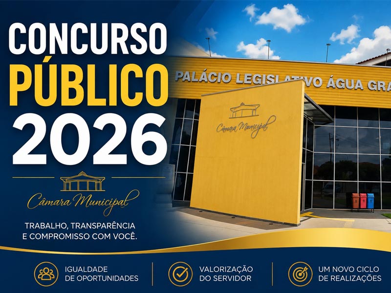 Câmara Municipal de Paraguaçu Paulista abre inscrições para Concurso Público